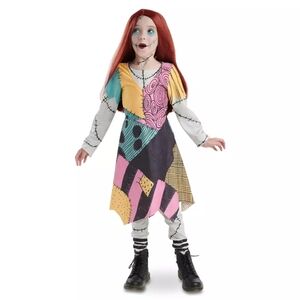 Girls Sally Nightmare Before Christmas Halloween Costume Size Small 5/6